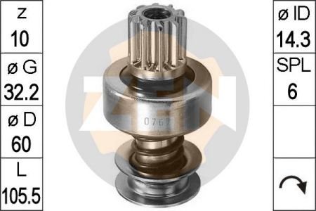 Бендікс стартера ZEN ZN0767