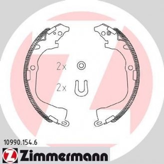 Тормозные колодки барабанные ZIMMERMANN 109901546