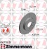 Диск тормозов перед VW Golf2/3/Vento; Audi 80; Seat T ZIMMERMANN 600115820 (фото 1)