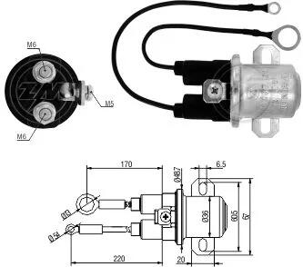 Допоміжне реле стартера ZM ZM1407