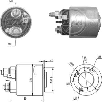 Втягуюче реле стартера ZM ZM2495