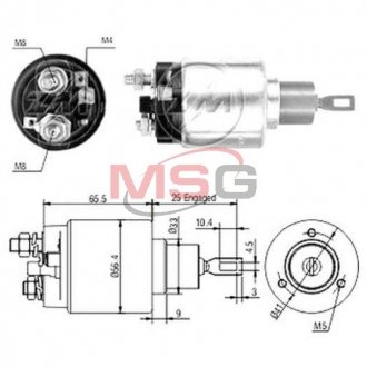 Втягивающее реле стартера ZM ZM2674