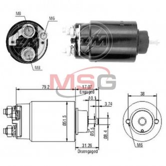Реле втягуюче стартера ZM ZM2762