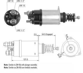 Реле втягивающего стартера ZM ZM356