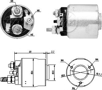 Втягуюче реле стартера ZM ZM6495