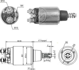 Втягуюче реле стартера ZM ZM6640