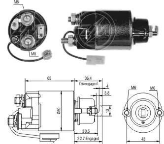 Втягуюче реле стартера ZM ZM704